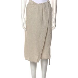 Reformation Linen Midi Skirt